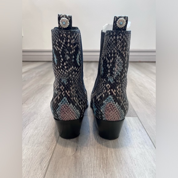 PAIGE Willa In Snake Black Multi Boots - Picture 7 of 9